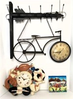 Bicycle Clock That hands Perpendicular
