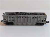 Western Maryland N Scale Coal Hopper Ahm