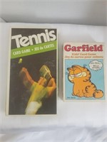 2 vintage card games Tennis and Garfield