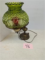 Vintage green Shade & Table Lamp