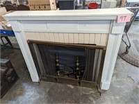 Wood Mantle & Fireplace Screens