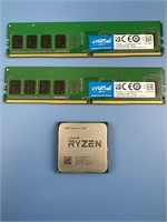 AMD RYZEN 5 COMPUTER CHIP & 8 GB MEMORY CARDS