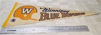1970s winnipeg blue bombers one bar pennant