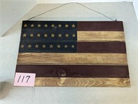 Wood American Flag Decor