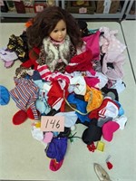 Large Lot of Doll Clothes