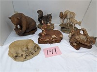 Lot of Animal Statues