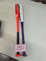 Pair of Easton Little League Aluminum Bats