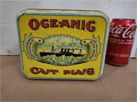 Oceanic cut plug tobacco tin