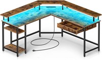 Rolanstar L-Shaped Gaming Desk with Drawer