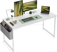 CubiCubi Desk  63 Home Office Study Table  White