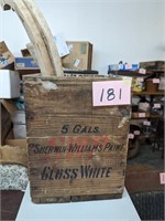 Old Wood Sherwin Williams Advertising Crate