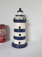 wooden lighthouse coin bank