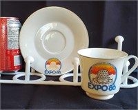 expo 86 cup and saucer