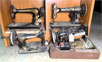 Antique Sewing Machines Lot of 4