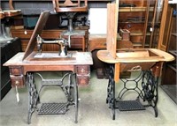 Antique Sewing Machine & Table