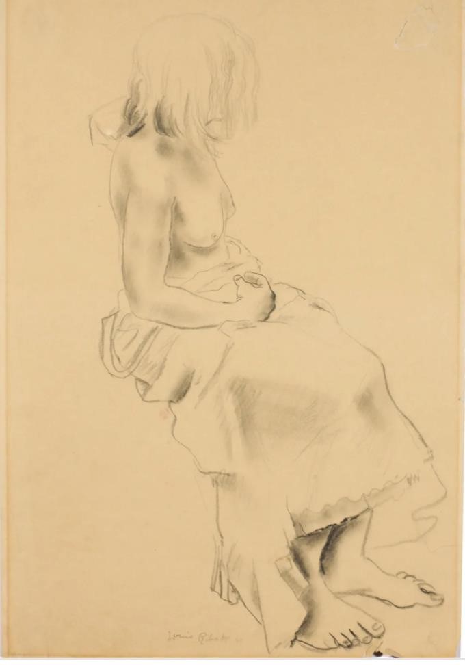 Louis Ribak Study Sketch of Woman, 1927