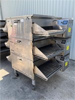 Middleby Marshall gas triple stack conveyor oven