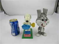 Bugs Bunny et Snoopy vintages