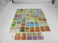 Plusieurs cartes Pokemon avec foil et reverse