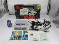 Console Super Nintendo SNES avec accessoires et