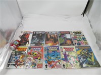 10 comic books dont Marvel Saga