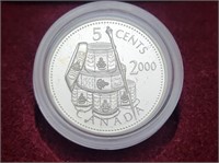 2000 Canada 5 Cents Silver Proof Voltigeurs