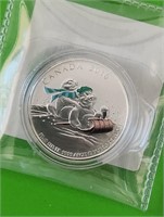 2016 $25 Canada Fine Silver Colored
