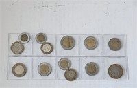Bi-Metallic Coin Collection 13 Coins