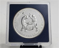 1988 CAD Silver $1 Brilliant Unc Capsule Ironworks
