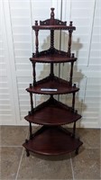 WOODEN ANTIQUE CORNER SHELF