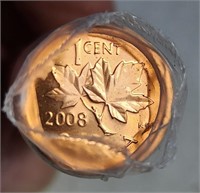2008 Canada Cent Mint Roll