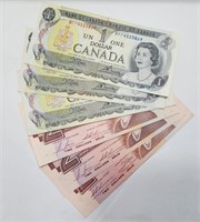 1973 to 1986 Canada Banknotes
