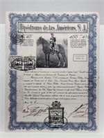 1934 Mexico Stock Bond Reproduction