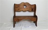 WOODEN CHILDS BENCH