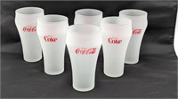 FROSTED COCA-COLA GLASSES - RESERVE$15