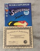 Dan Jurgens Signed Superman Comic
