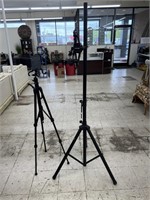 2 Tripods w/ Tablet Attachments