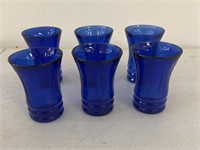 Cobalt Blue Juice Glasses Maryland Glass