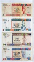 Cuba Banknotes 1994 to 2011