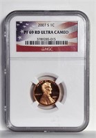 2007S US Lincoln Penny NGC PF69RD Ultra Cameo