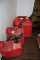 THREE GAS CANS