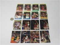 16 cartes de basketball Super Vedette 1987-88-89