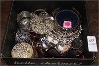 BOX OF MISC JEWELRY