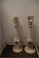TWO CANDLE HOLDERS