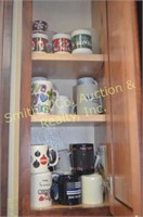 CONTENTS OF CABINETS - COFFEE MUGS