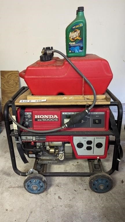 HONDA 5000S GENERATOR WITH UPGRADED FUEL TANK AND