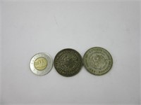 Pesos Mexicain 1958-59 Silver