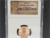 2004 -S Penny , NGC Graded PF 69 RD Ultra Cameo