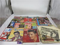 Plusieurs magazines et journaux vintages Elvis