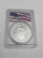 2001 One Dollar Silver Eagle Coin WTC Ground Zer0